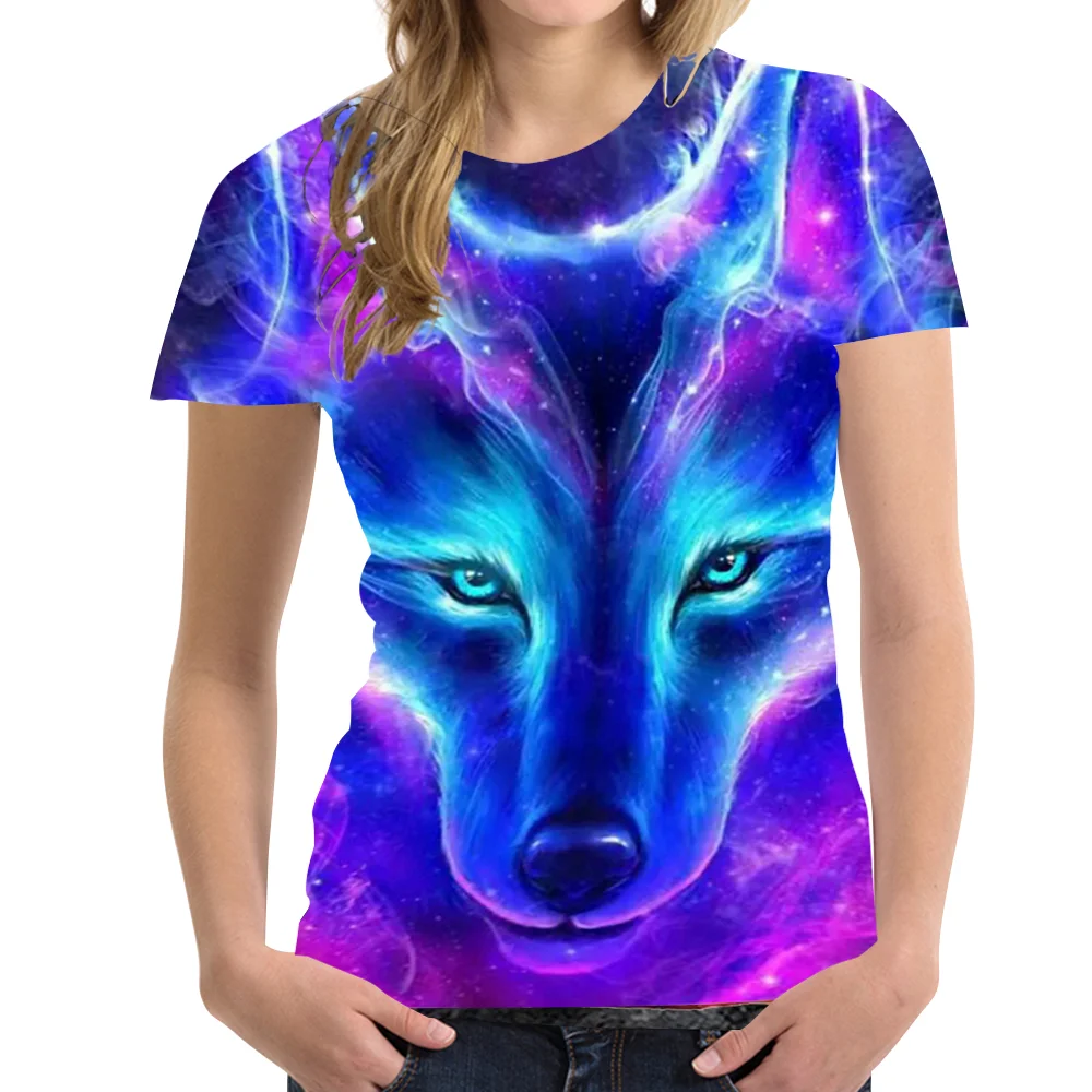 2021 New Hot Sale Ventilation Short-sleeved Summer 3DT Shirt Wolf Head Print Short-sleeved Girl T-shirt Animal Top Streetwear
2021 New Hot Sale Ventilation Short-sleeved Summer 3DT Shirt Wolf Head Print Short-sleeved Girl T-shirt Animal Top Streetwear