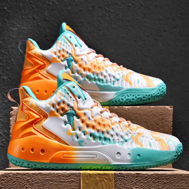 2022 Brand Basketball Shoes Men Sneakers Male Basket Shoes Lace Up High Top Couples Athletic Trainers Sneakers for Women Shoes 
2022 Brand Basketball Shoes Men Sneakers Male Basket Shoes Lace Up High Top Couples Athletic Trainers Sneakers for Women Shoes