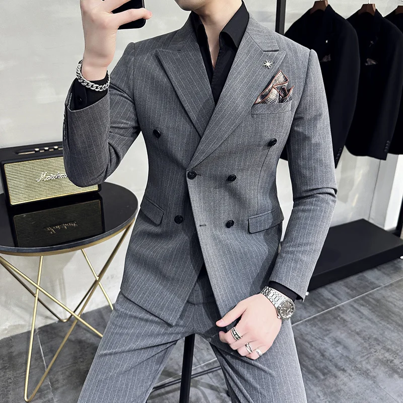 New Men's (Blazer+ Pants) Fashion Business Korean Version Casual Slim Gentleman High-grade Wedding British Style Hosting 2-piece
New Men's (Blazer+ Pants) Fashion Business Korean Version Casual Slim Gentleman High-grade Wedding British Style Hosting 2-piece