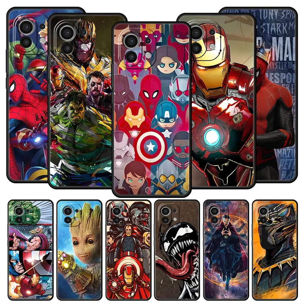Disney Avengers Phone Case For Xiaomi Mi Poco X4 Pro X3 NFC M3 F3 M4 12 11 Ultra 11X 11T 11i Note 10 Lite 10T Pro 9T Soft Cover
Disney Avengers Phone Case For Xiaomi Mi Poco X4 Pro X3 NFC M3 F3 M4 12 11 Ultra 11X 11T 11i Note 10 Lite 10T Pro 9T Soft Cover