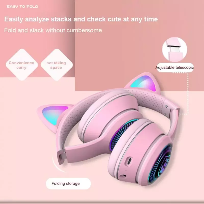 NEW2023 TOP RGB Ear Wireless Headphones Support TF Card 3.5mm Audio Jack For Tablet Laptop Noise Canceling Adults Kids Headpho
NEW2023 TOP RGB Ear Wireless Headphones Support TF Card 3.5mm Audio Jack For Tablet Laptop Noise Canceling Adults Kids Headpho