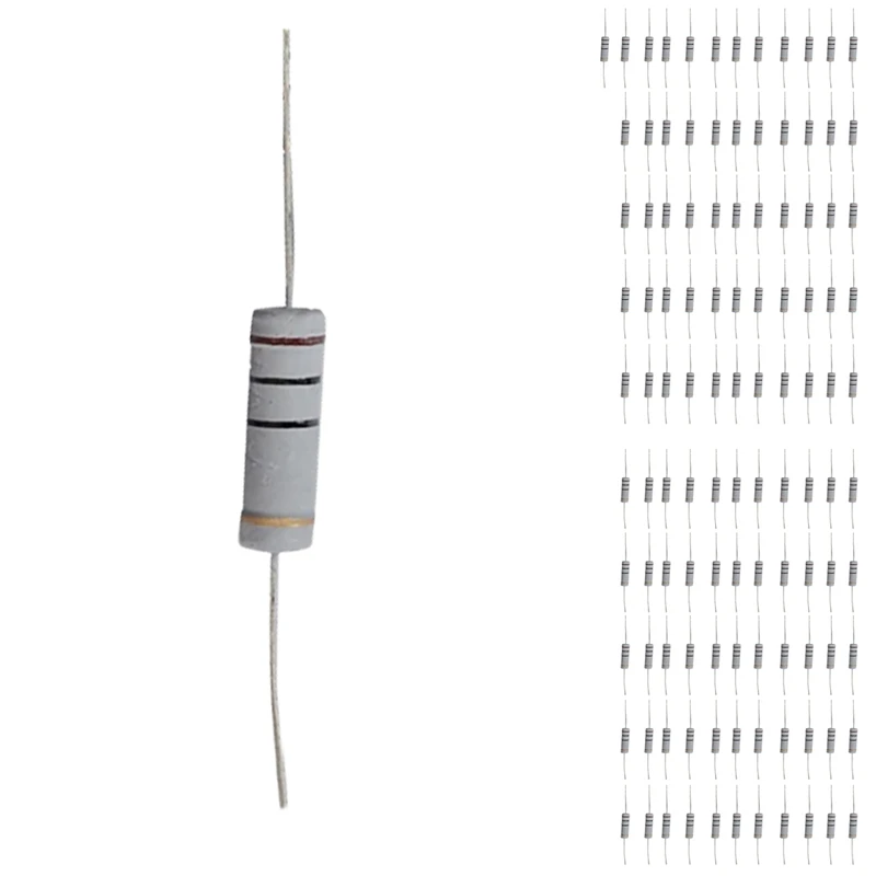112PCS 5W 5% 1R-1M 56Valuesx2 Carbon Film Resistor Kit Metal Oxide
112PCS 5W 5% 1R-1M 56Valuesx2 Carbon Film Resistor Kit Metal Oxide