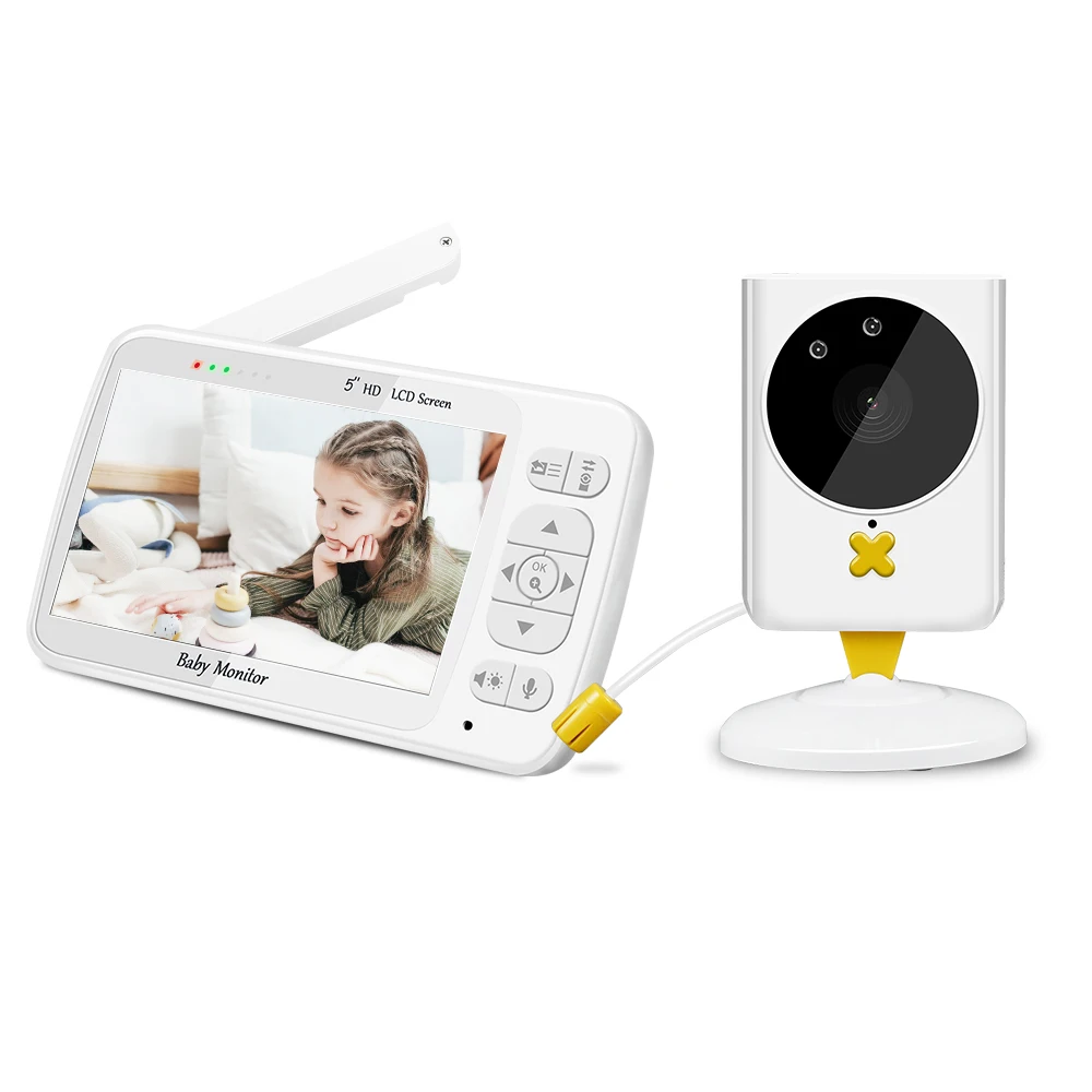 Беспроводная радионяня, двухсторонний динамик, высокое разрешение, 5-дюймовый дисплей, ночное видение, голосовое управление
Беспроводная радионяня, двухсторонний динамик, высокое разрешение, 5-дюймовый дисплей, ночное видение, голосовое управление
