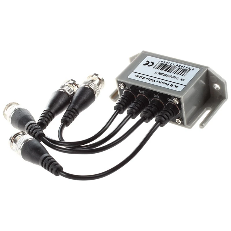 5X 4-Channel Video Balun BNC UTP CAT5 Transmitter For CCTV/ Surveillance Camera Trend
5X 4-Channel Video Balun BNC UTP CAT5 Transmitter For CCTV/ Surveillance Camera Trend