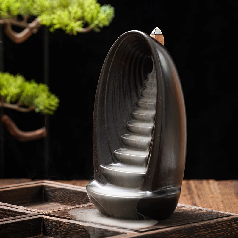 Backflow Incense Burner Smoke Waterfall Aromatherapi Diffus Camp Burner Cascada De Incienso Show Piece For Home Decoration
Backflow Incense Burner Smoke Waterfall Aromatherapi Diffus Camp Burner Cascada De Incienso Show Piece For Home Decoration