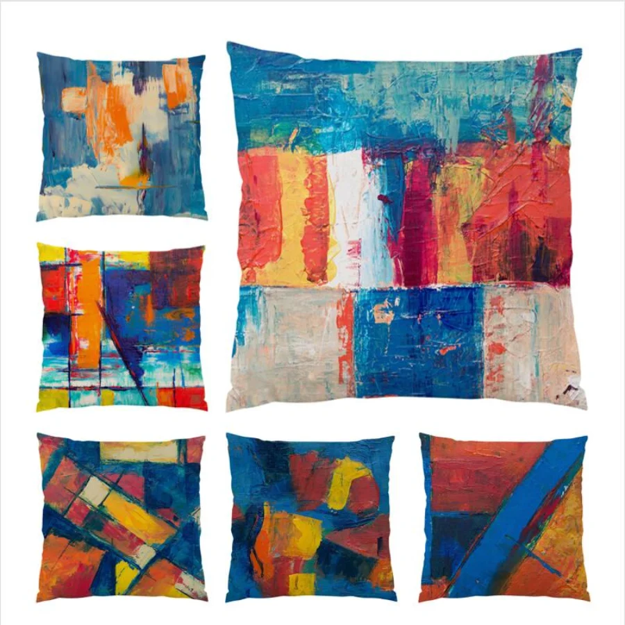 Throw Pillow Covers Velvet Living Room Oil Painting Polyester Linen Abstract Bed Cushion Cover 45x45 Modern Home Decor E0303
Throw Pillow Covers Velvet Living Room Oil Painting Polyester Linen Abstract Bed Cushion Cover 45x45 Modern Home Decor E0303