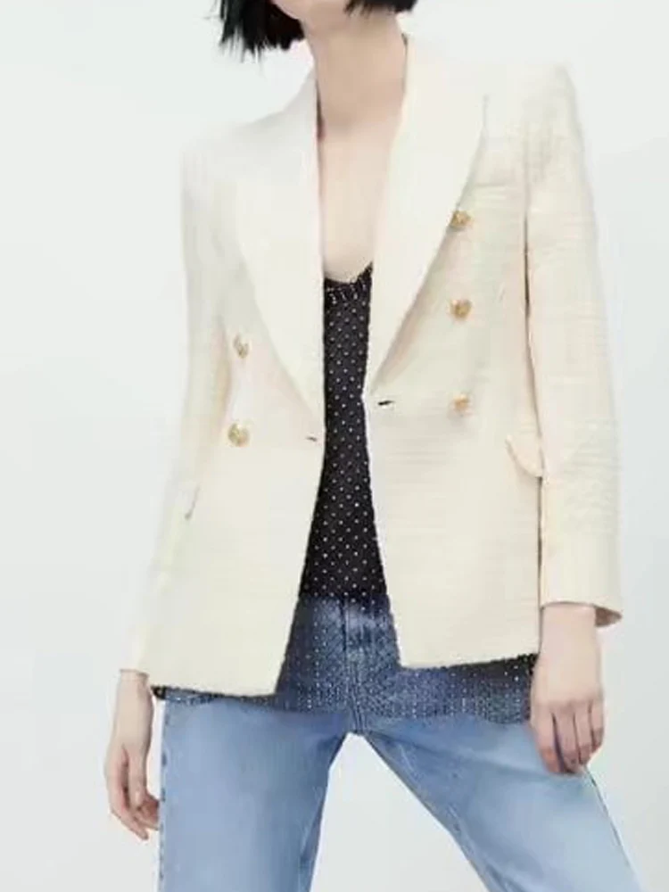 KUMSVAG 2022 Summer Women Casual Solid Blazers Coats Veins Double Breasted Slim Female Elegant Street OL Blazer Outerwear
KUMSVAG 2022 Summer Women Casual Solid Blazers Coats Veins Double Breasted Slim Female Elegant Street OL Blazer Outerwear