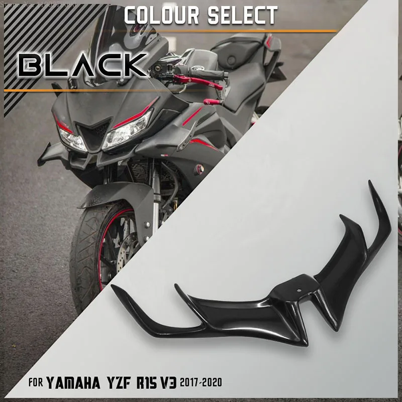 ABS Motorcycle Front Fairing Winglets Aerodynamic Protection Guard Cover Fixed Wind Wing for YAMAHA R15 V3 2017-2020 Accessories
ABS Motorcycle Front Fairing Winglets Aerodynamic Protection Guard Cover Fixed Wind Wing for YAMAHA R15 V3 2017-2020 Accessories