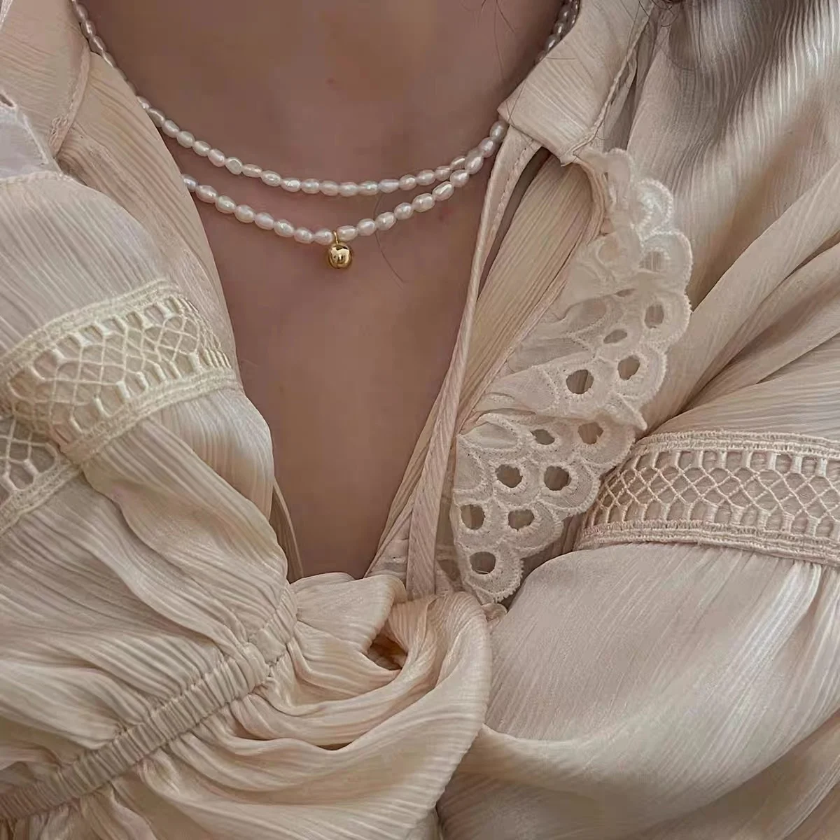 925 Sterling Silver Natural Pearl Ball Necklace Choker versatile single chain clavicle classic gentle 7953
925 Sterling Silver Natural Pearl Ball Necklace Choker versatile single chain clavicle classic gentle 7953