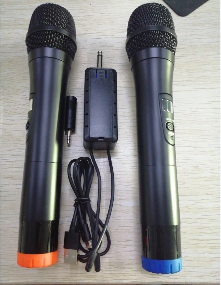 Universal VHF Wireless Handheld Microphone with Receiver for Karaoke/Business Meeting Black Dual Way Digital Wireless Microphone
Universal VHF Wireless Handheld Microphone with Receiver for Karaoke/Business Meeting Black Dual Way Digital Wireless Microphone