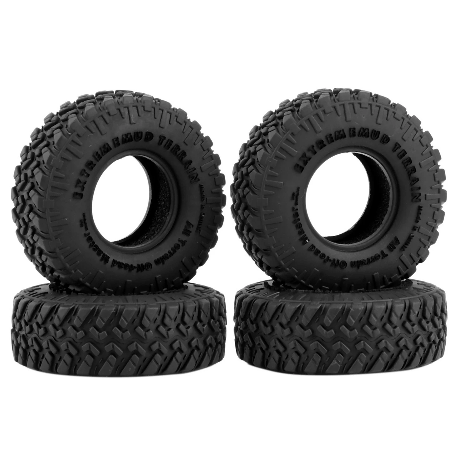 

4pcs 1.0" Soft Rubber Wheel Tire 52mm for 1/24 RC Crawler Car Axial SCX24 Bronco Gladiator AX24 FMS FCX24 Enduro24 TRX4M