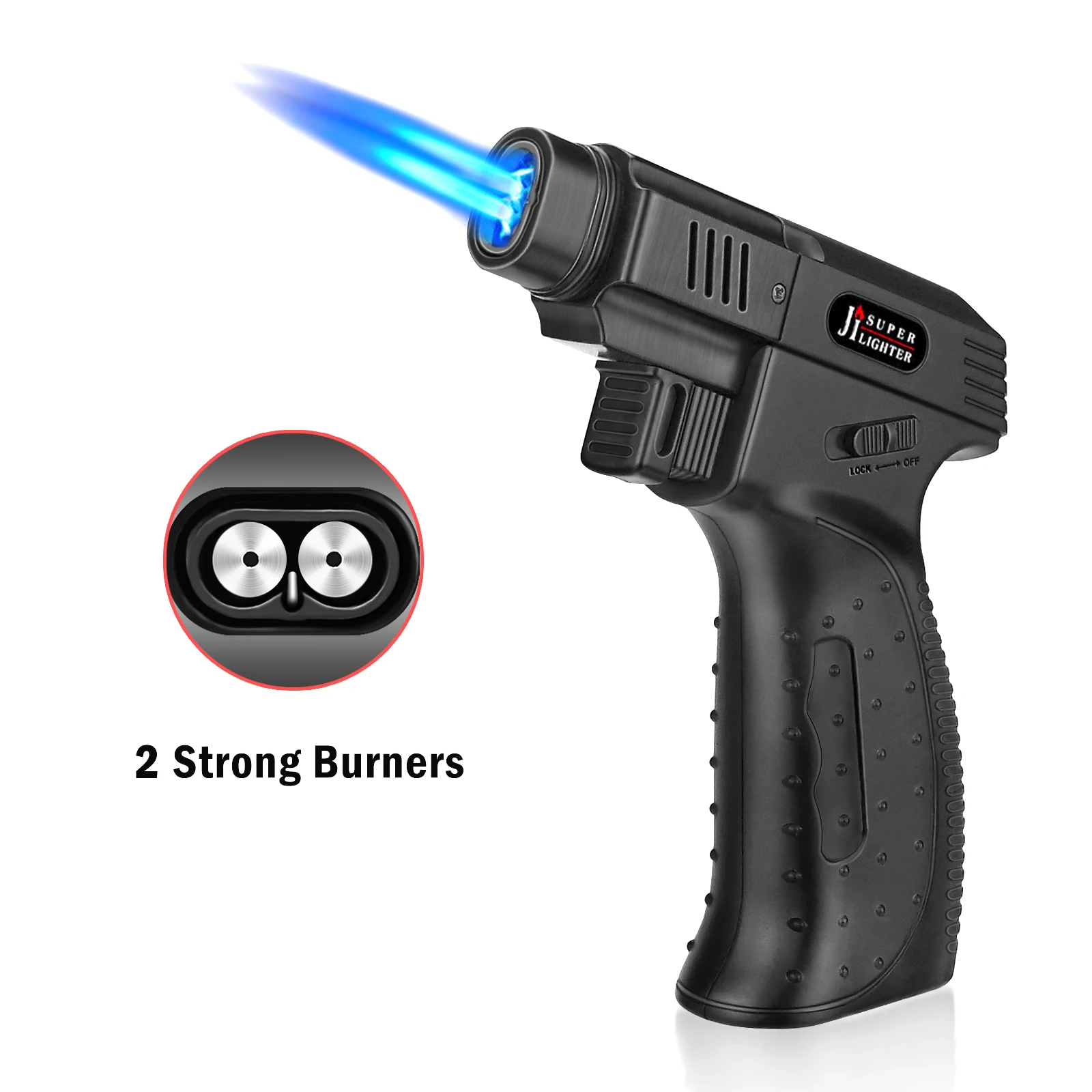 Gas Lighter Windproof BBQ Kitchen Cooking Torch Turbine Lighter High Capacity Spray Gun Jewelry Metal Welding Gifts Lighter
Gas Lighter Windproof BBQ Kitchen Cooking Torch Turbine Lighter High Capacity Spray Gun Jewelry Metal Welding Gifts Lighter