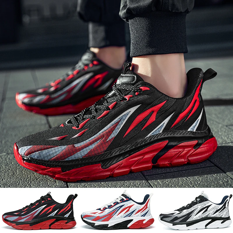 Fashion Men Brethable Sport Running Shoes Outdoor Flame Printed Casual Jogging Thick Bottom Lightweight Sneakers Male Size 39-45
Fashion Men Brethable Sport Running Shoes Outdoor Flame Printed Casual Jogging Thick Bottom Lightweight Sneakers Male Size 39-45