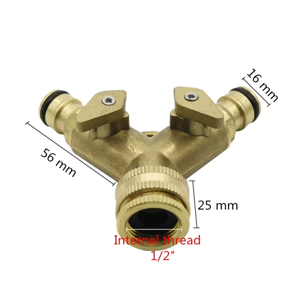 2022 Valves Y Hose Connector Female thread Valves agriculture Garden Plumbing Fittings 1 Pcs
2022 Valves Y Hose Connector Female thread Valves agriculture Garden Plumbing Fittings 1 Pcs