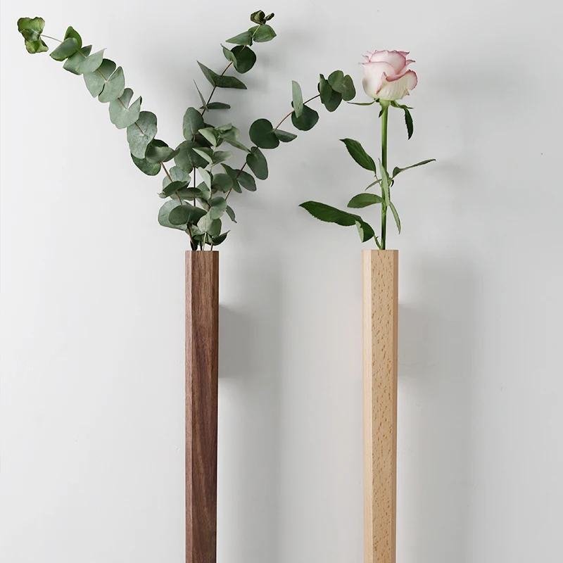 Nordic Minimalism Solid Wood Wall Vase Hydroponic Flower Plant Pot Bottle Chinese Traditional Zen Vases Home Wall Decoration
Nordic Minimalism Solid Wood Wall Vase Hydroponic Flower Plant Pot Bottle Chinese Traditional Zen Vases Home Wall Decoration