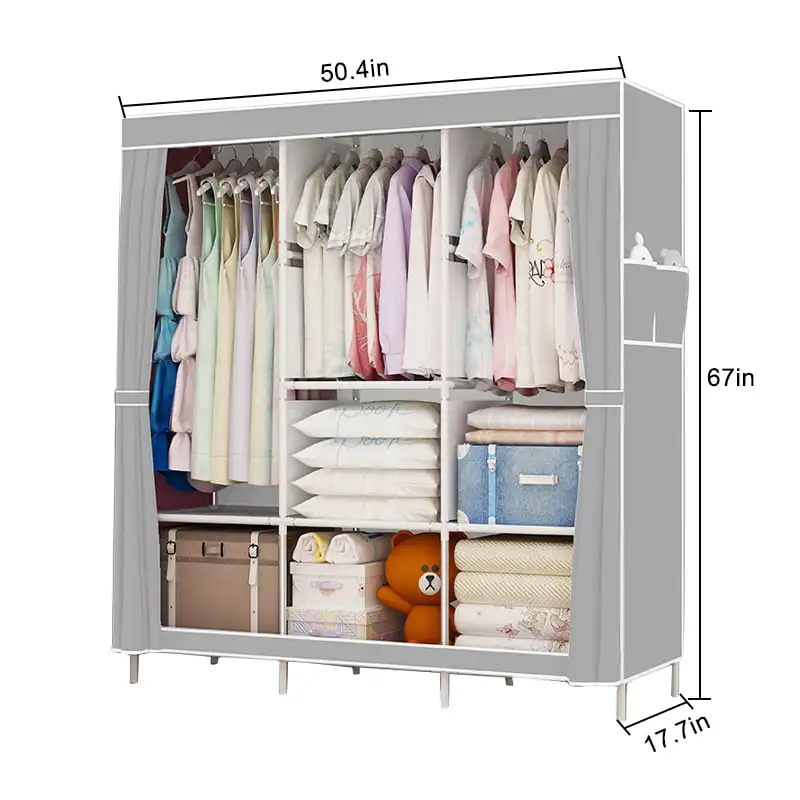 Organizer with 3 Hanging Rod Closet Organizer with Shelf Portable Closet with Cover Clothes Rack Standing Closet Clothes Storage
Organizer with 3 Hanging Rod Closet Organizer with Shelf Portable Closet with Cover Clothes Rack Standing Closet Clothes Storage