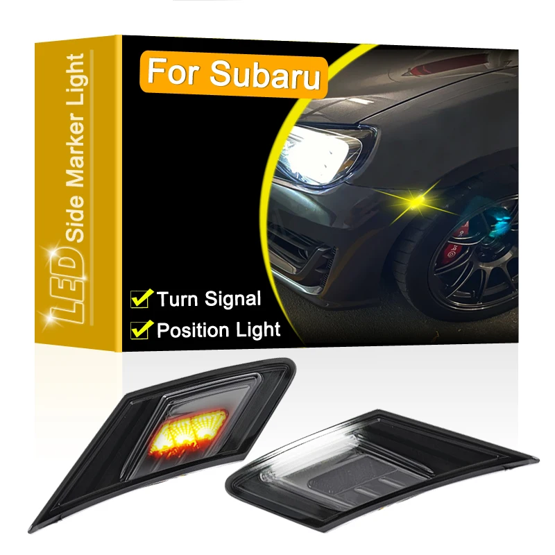 Smoked Lens Waterproof LED Side Fender Marker Lamp Turn Signal Light For Subaru BRZ 2013-UP Running/Position Lights
Smoked Lens Waterproof LED Side Fender Marker Lamp Turn Signal Light For Subaru BRZ 2013-UP Running/Position Lights
