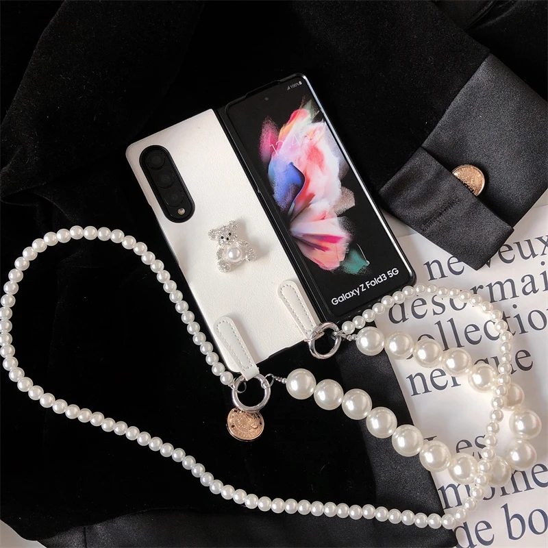 Милый чехол для телефона из искусственной кожи со стразами и медведем для Samsung Galaxy Z Fold 3 2
Милый чехол для телефона из искусственной кожи со стразами и медведем для Samsung Galaxy Z Fold 3 2