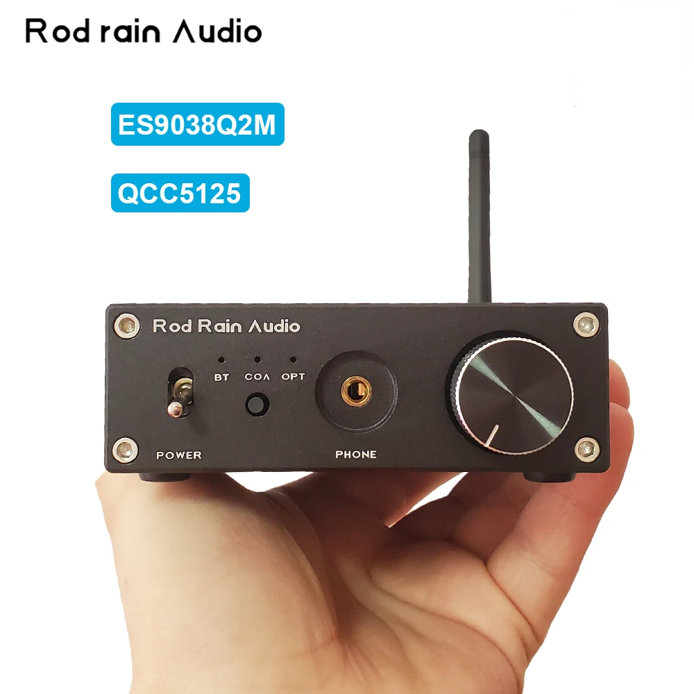 

ЦАП Rod Rain Audio ES9038Q2M DAC QCC5125, плата Bluetooth DAC, декодер HIFI