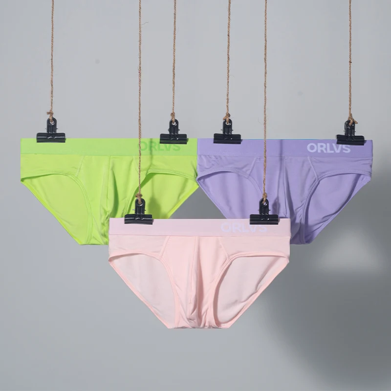 3Pcs ORLVS Summer Men's Briefs Macaron Powder Modal Sexy Hip-lifting Trend Underwear Comfortable and Breathable Youth Underwear
3Pcs ORLVS Summer Men's Briefs Macaron Powder Modal Sexy Hip-lifting Trend Underwear Comfortable and Breathable Youth Underwear