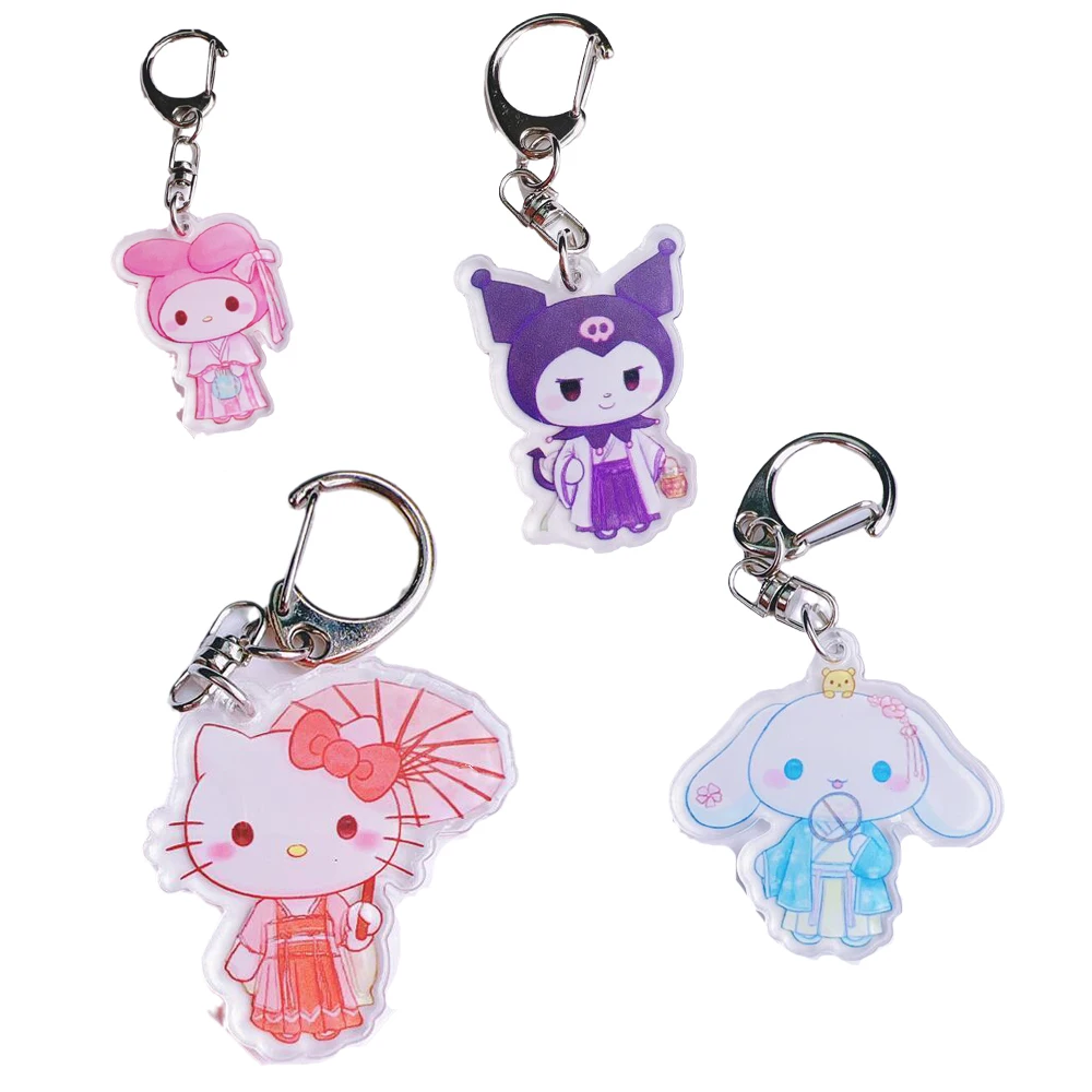 Cartoon Kawaii Sanrios My Melody Cinnamoroll Hellokittys Kuromi Cute Anime Costume Style Couple Best Friend Keychain Pendant
Cartoon Kawaii Sanrios My Melody Cinnamoroll Hellokittys Kuromi Cute Anime Costume Style Couple Best Friend Keychain Pendant