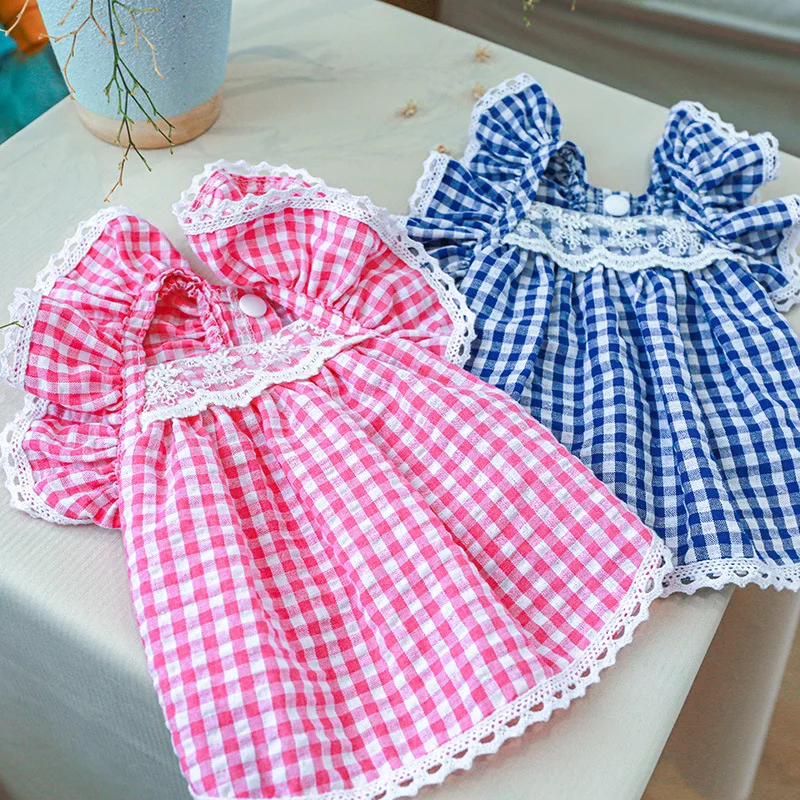 Classic Pink Summer Fancy Dresses for Chihuahua Medium Puppy Lattice Vest Skirt Baby Blouse Breathable Sphinx Clothes Overall
Classic Pink Summer Fancy Dresses for Chihuahua Medium Puppy Lattice Vest Skirt Baby Blouse Breathable Sphinx Clothes Overall