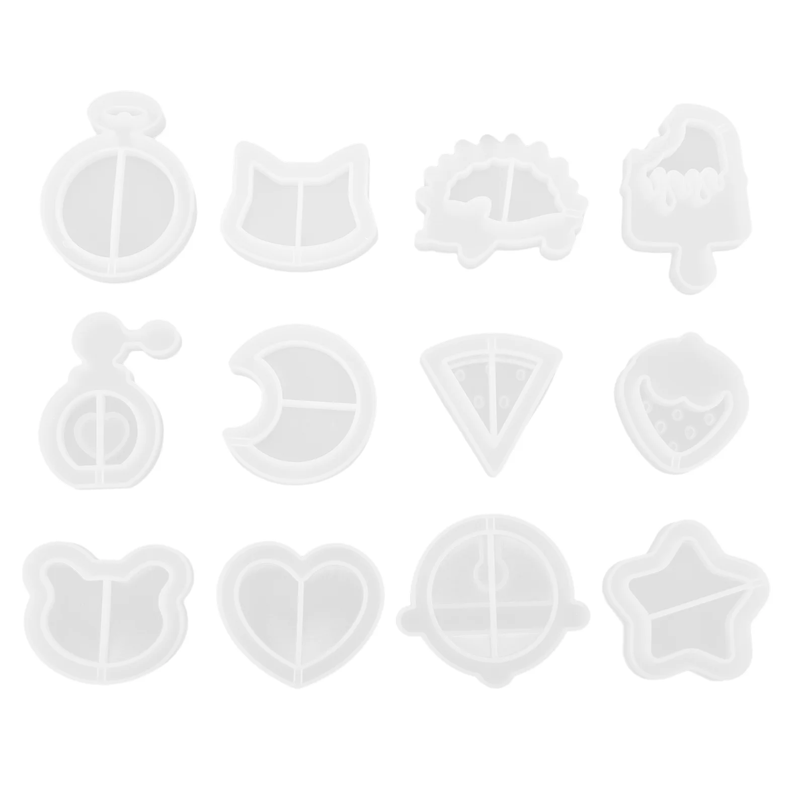 12 Pcs Crystals Decor Pendant Silicone Mold Epoxy Resin Mould Animal Craft Making Tools Decoration DIY White
12 Pcs Crystals Decor Pendant Silicone Mold Epoxy Resin Mould Animal Craft Making Tools Decoration DIY White