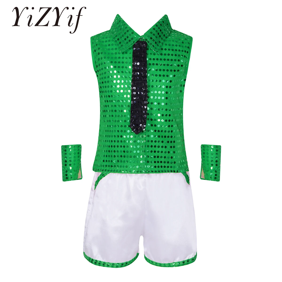 Children Stage Dancewear Kid Hip Hop Jazz Dance Costume Suit Sleeveless Sequins Modern Dress Girl Cheerleading Clothes Set
Children Stage Dancewear Kid Hip Hop Jazz Dance Costume Suit Sleeveless Sequins Modern Dress Girl Cheerleading Clothes Set