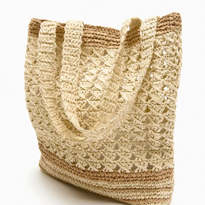 Striped Crochet Women Shoulder Bag Summer Hollow Woven Bag Designer Beach Bags for Women Handbags Knitting Straw Bags Shopper
Striped Crochet Women Shoulder Bag Summer Hollow Woven Bag Designer Beach Bags for Women Handbags Knitting Straw Bags Shopper