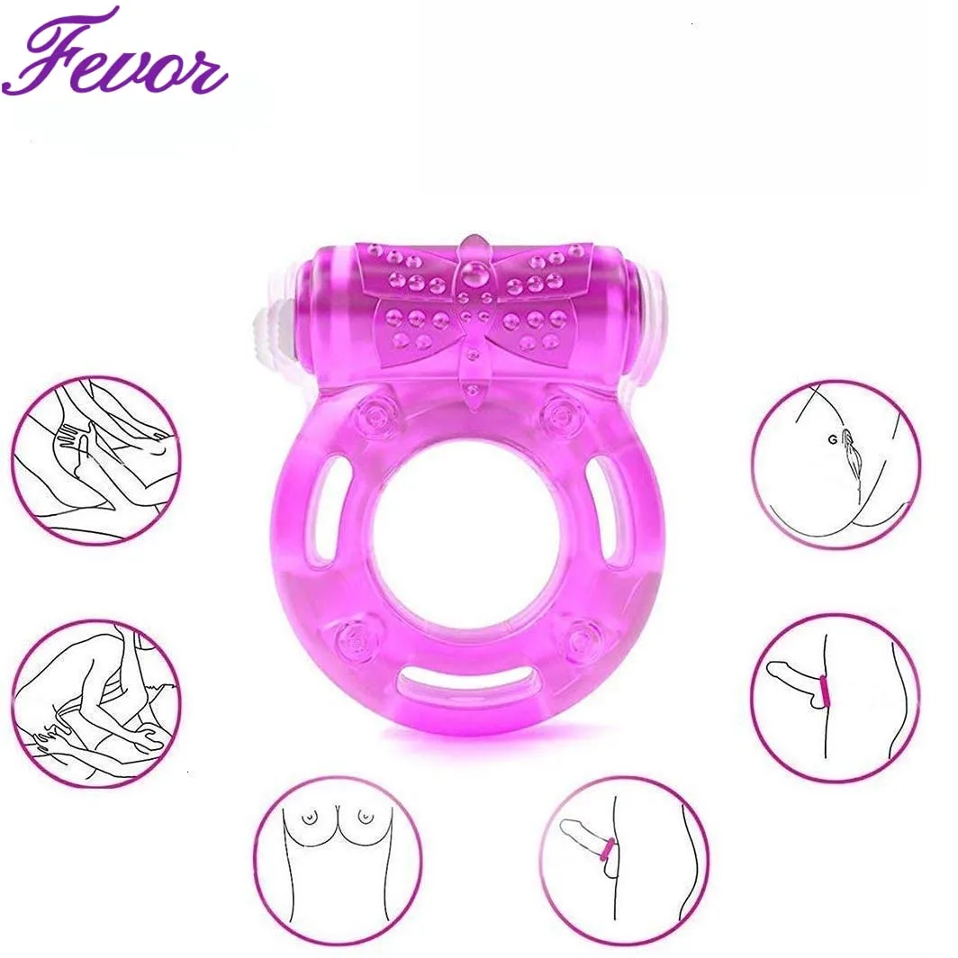 

Vibrating Clitoral Stimulator Strong Penis Erect Cock Ring Cage Erection Enhance Sex Ability Product Sex Toys For Men Couple