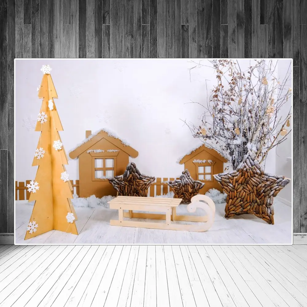 Christmas Tree Snow Pine Cones Stars Sled Scene Photography Backgrounds Custom Baby Kids Party Decoration Photo Booth Backdrops
Christmas Tree Snow Pine Cones Stars Sled Scene Photography Backgrounds Custom Baby Kids Party Decoration Photo Booth Backdrops