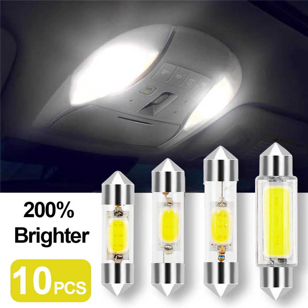 10pcs C5W Led C10W Lights Interior Light 31mm 36mm 39mm 41mm Car Dome Lamp Reading Light Auto Lamp 12V 6000K
10pcs C5W Led C10W Lights Interior Light 31mm 36mm 39mm 41mm Car Dome Lamp Reading Light Auto Lamp 12V 6000K