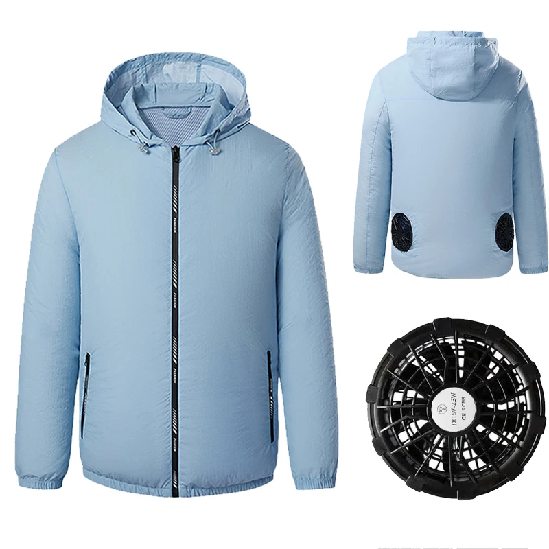 2022 New Fan Cooling Coat Summer Spring Men Women Jackets USB Air Conditioning Fan Waterproof Hiking Hooded Clothes NC138
2022 New Fan Cooling Coat Summer Spring Men Women Jackets USB Air Conditioning Fan Waterproof Hiking Hooded Clothes NC138