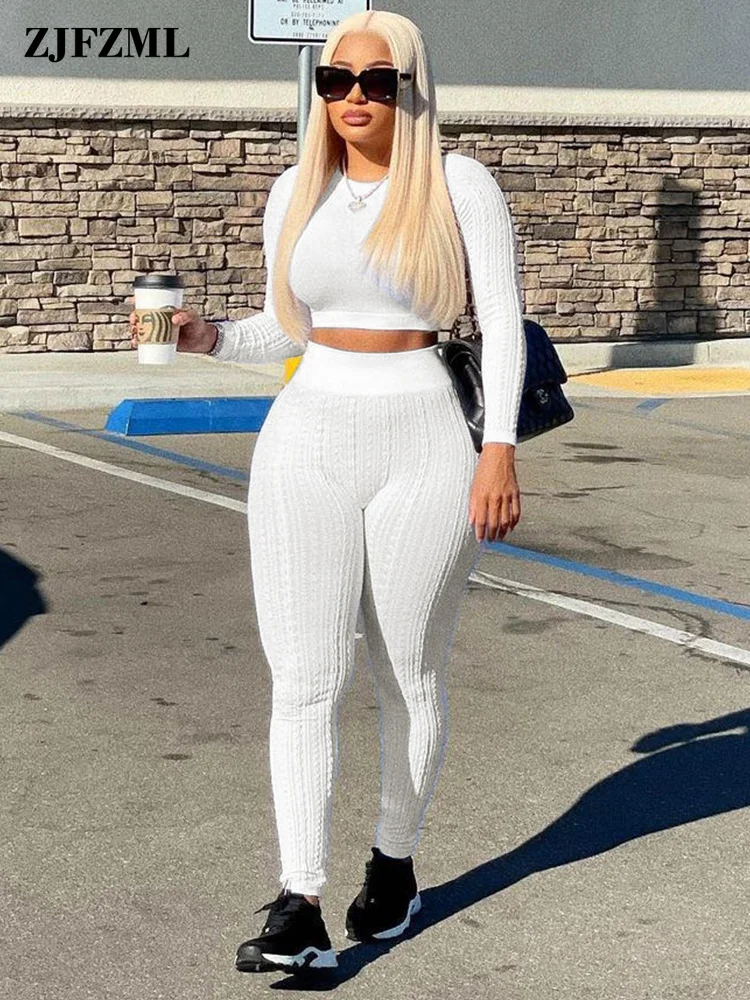 Simple Casual Knitted Two Piece Outfits for Women Long-sleeved Knitted Sweater Top and High Waist Stretchy Legging All Matching
Simple Casual Knitted Two Piece Outfits for Women Long-sleeved Knitted Sweater Top and High Waist Stretchy Legging All Matching
