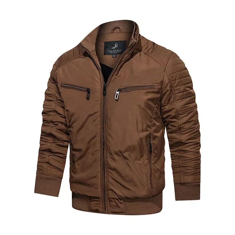 Parkas Thicken Warm Casual Fshion Zip Windproof Coats Autumn Winter Jacket Men Slim Fit Stand Collar Cotton-padded Men's Jackets
Parkas Thicken Warm Casual Fshion Zip Windproof Coats Autumn Winter Jacket Men Slim Fit Stand Collar Cotton-padded Men's Jackets
