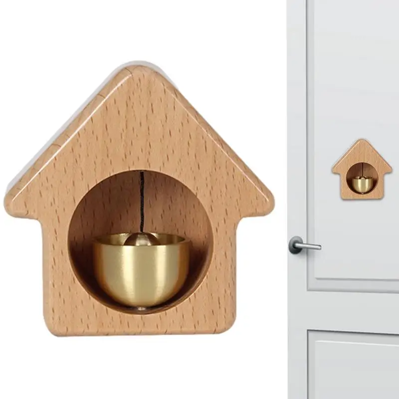 Wood Doorbell Chime House Shaped Door Magnetic Wood Doorbell Shopkeepers Doorbell for Home Door Opening Door Chime for Door Wall
Wood Doorbell Chime House Shaped Door Magnetic Wood Doorbell Shopkeepers Doorbell for Home Door Opening Door Chime for Door Wall