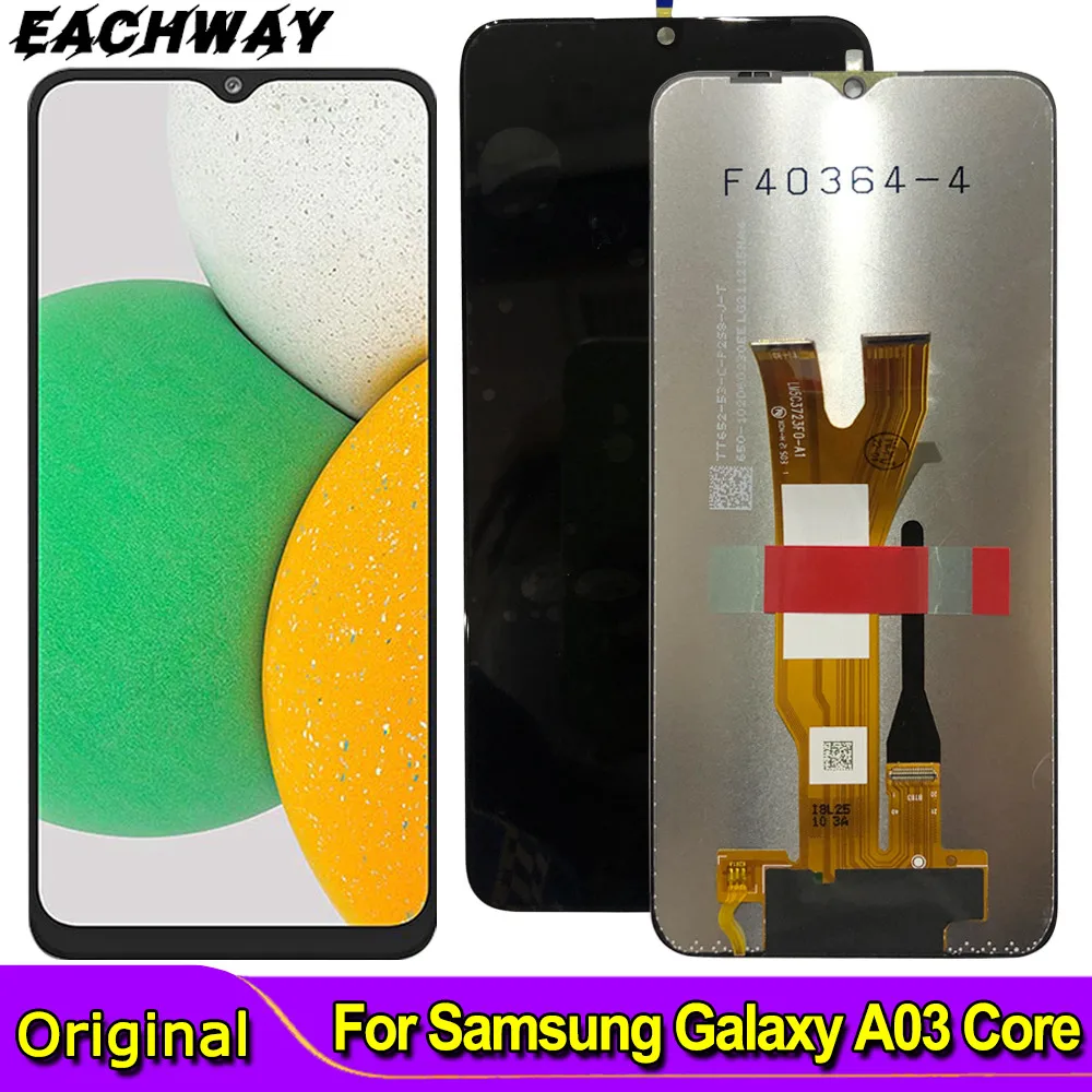 Оригинальный ЖК-дисплей 6,5 дюйма для Samsung Galaxy A03 Core A032F A032M, сенсорный экран с цифровым преобразователем в сборе, детали для замены
Оригинальный ЖК-дисплей 6,5 дюйма для Samsung Galaxy A03 Core A032F A032M, сенсорный экран с цифровым преобразователем в сборе, детали для замены