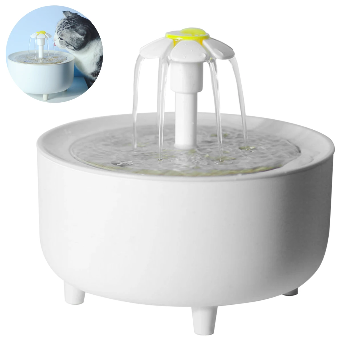 L 2L Cat Water Fountain Pet Drinking Dispenser Ultra-Quiet Pet Water Fountain Reusable Automatic Recirculate Pet Water Feeder
L 2L Cat Water Fountain Pet Drinking Dispenser Ultra-Quiet Pet Water Fountain Reusable Automatic Recirculate Pet Water Feeder