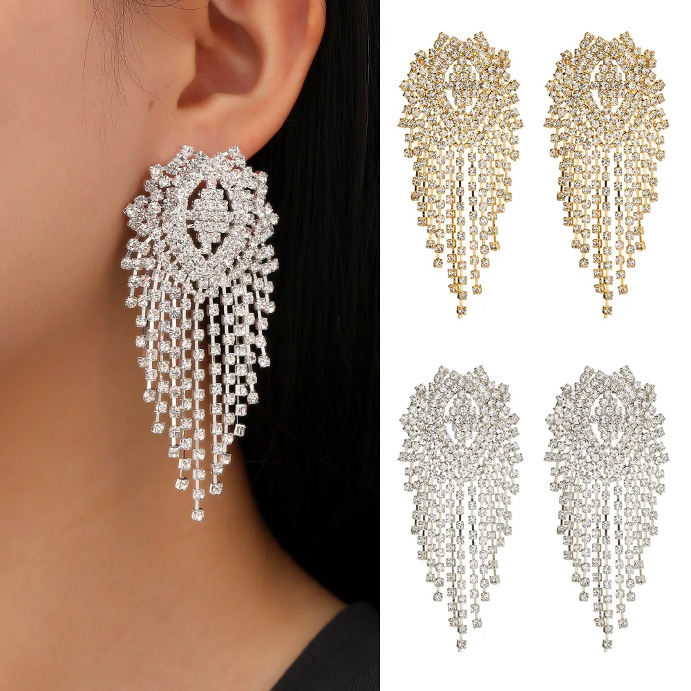 Big Rhinestone Earring For Women 2023 Long Hanging earrings Statement Large Shine Party Rave Jewelry Gift
Big Rhinestone Earring For Women 2023 Long Hanging earrings Statement Large Shine Party Rave Jewelry Gift