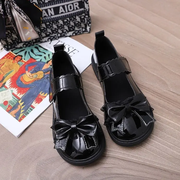 Comfort Lolita Shoes Women Flat Shoes Round Toe Bow PU Leather Ladies Commuter Uniform Shoes Party Shoes Japanese Students Cute
Comfort Lolita Shoes Women Flat Shoes Round Toe Bow PU Leather Ladies Commuter Uniform Shoes Party Shoes Japanese Students Cute