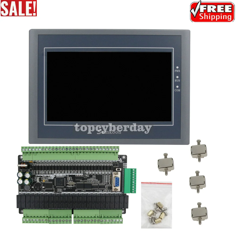 For Samkoon EA-070B 7" HMI Touch Screen 800*480 + FX3U-48MR PLC Controller Board
For Samkoon EA-070B 7" HMI Touch Screen 800*480 + FX3U-48MR PLC Controller Board