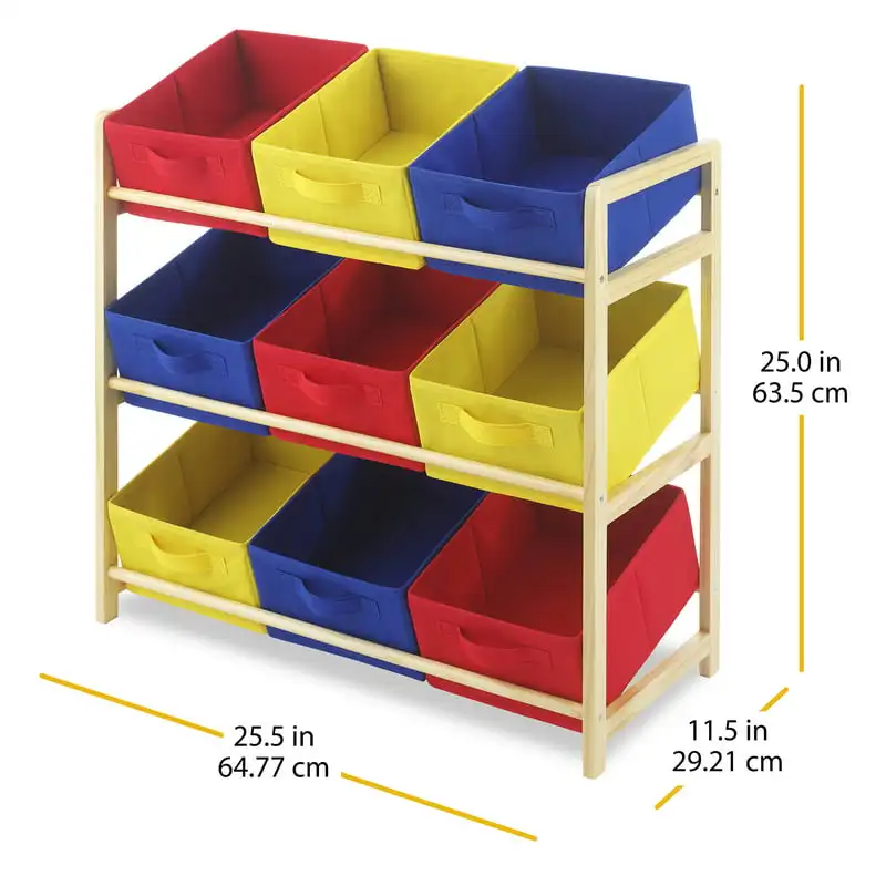 Meticulously Crafted Perfect Choice 9-Bins 3-Tier Classroom Wood & Fabric Organizing Rack Type - Ideal for Organizing Primary Sc
Meticulously Crafted Perfect Choice 9-Bins 3-Tier Classroom Wood & Fabric Organizing Rack Type - Ideal for Organizing Primary Sc