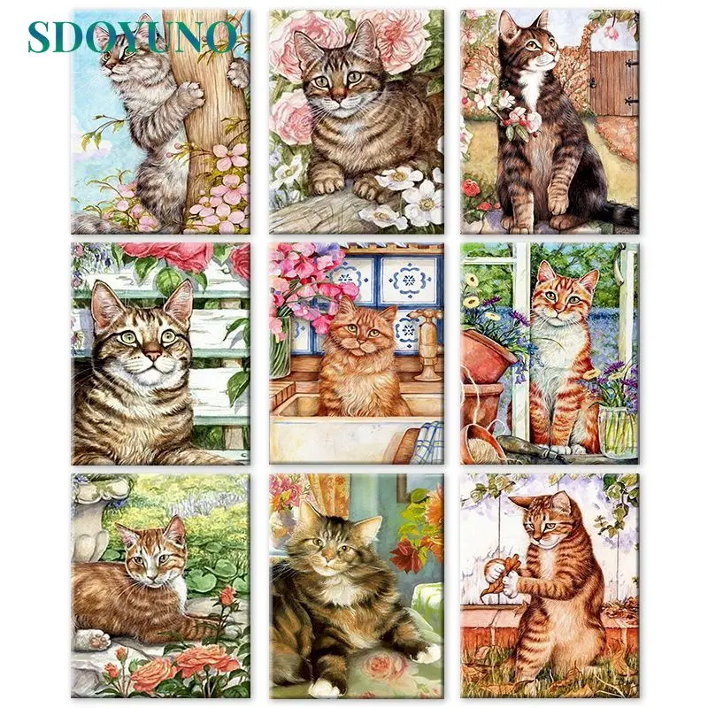 SDOYUNO Frame Painting By Numbers For Adults Kids Handpainted Cute Cat Oil Painting on Canvas Drawing for DIY Gift Home Wall
SDOYUNO Frame Painting By Numbers For Adults Kids Handpainted Cute Cat Oil Painting on Canvas Drawing for DIY Gift Home Wall
