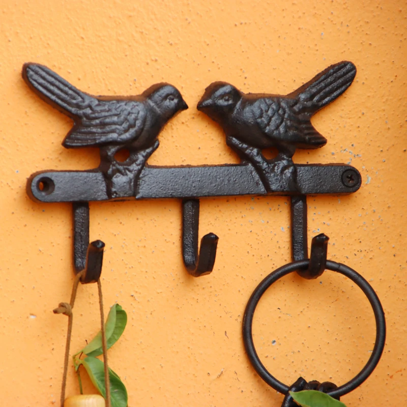 European Retro Cute Bird Coat Hook Courtyard Entrance Personality Cast Iron Decorative Key Hook Wall Hanger 18.5x11.4x3.5cm
European Retro Cute Bird Coat Hook Courtyard Entrance Personality Cast Iron Decorative Key Hook Wall Hanger 18.5x11.4x3.5cm