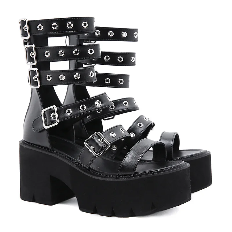 Women's Sandals Woman rivet platform Ladies punk Shoes Summer Casual Back Zipper Sandal Female Plus 43
Women's Sandals Woman rivet platform Ladies punk Shoes Summer Casual Back Zipper Sandal Female Plus 43