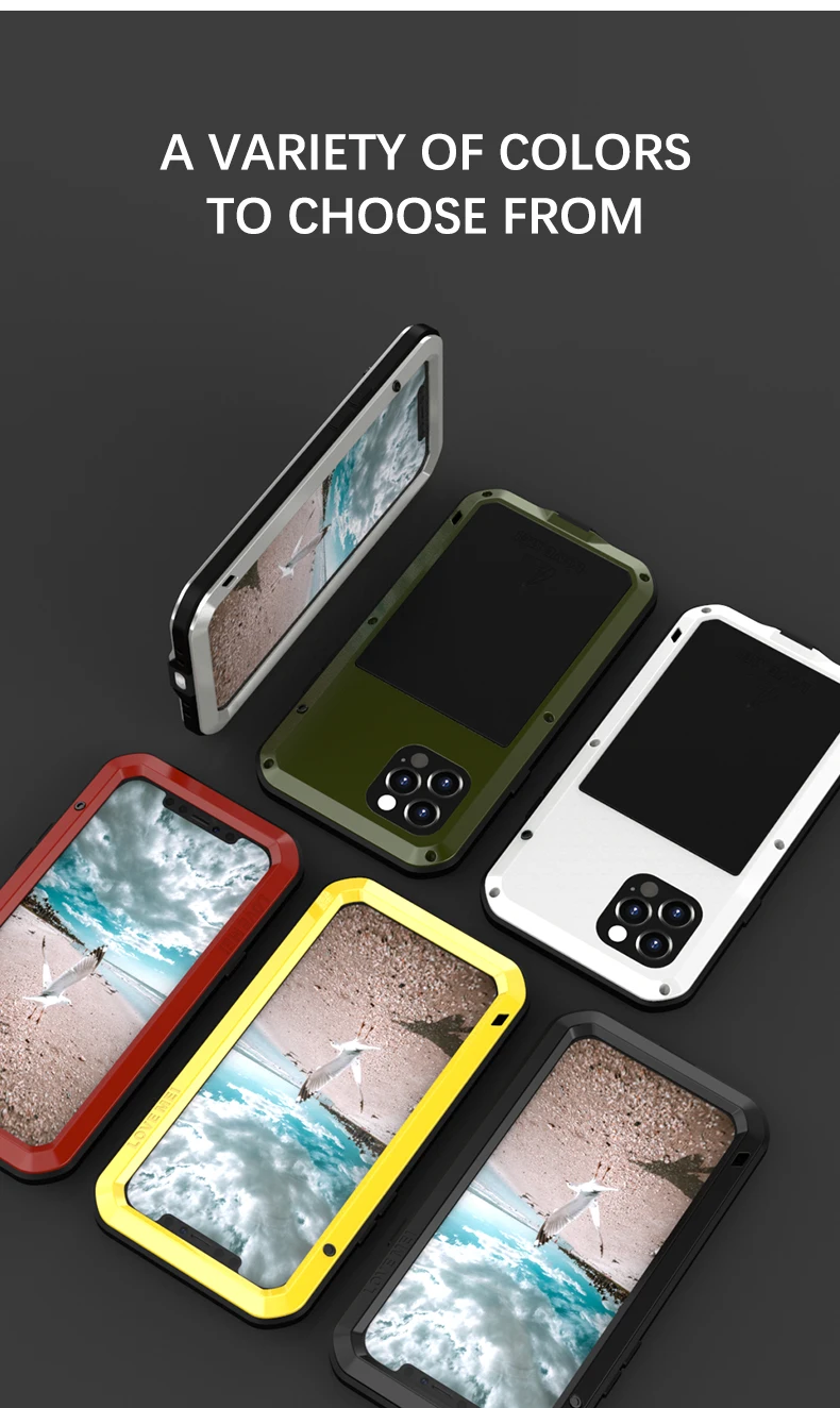 Love Mei Heavy Duty Armor Phone Case For iPhone 12 Pro Max Metal Aluminum Protective Case For iPhone 12/iPhone 12 Mini
Love Mei Heavy Duty Armor Phone Case For iPhone 12 Pro Max Metal Aluminum Protective Case For iPhone 12/iPhone 12 Mini
