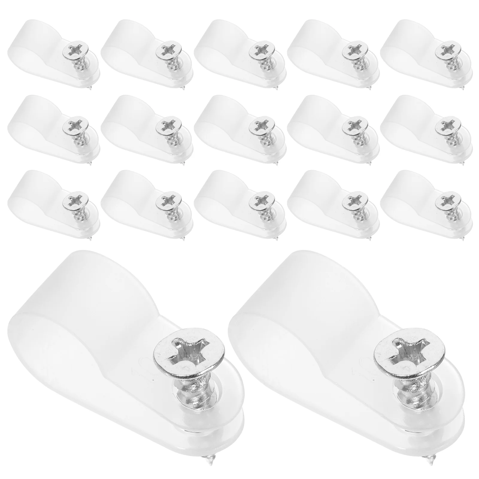 200 Pcs Wire Fixer Clips Cord Wall Electric Holder Electrical Plastic Cable Clamps
200 Pcs Wire Fixer Clips Cord Wall Electric Holder Electrical Plastic Cable Clamps