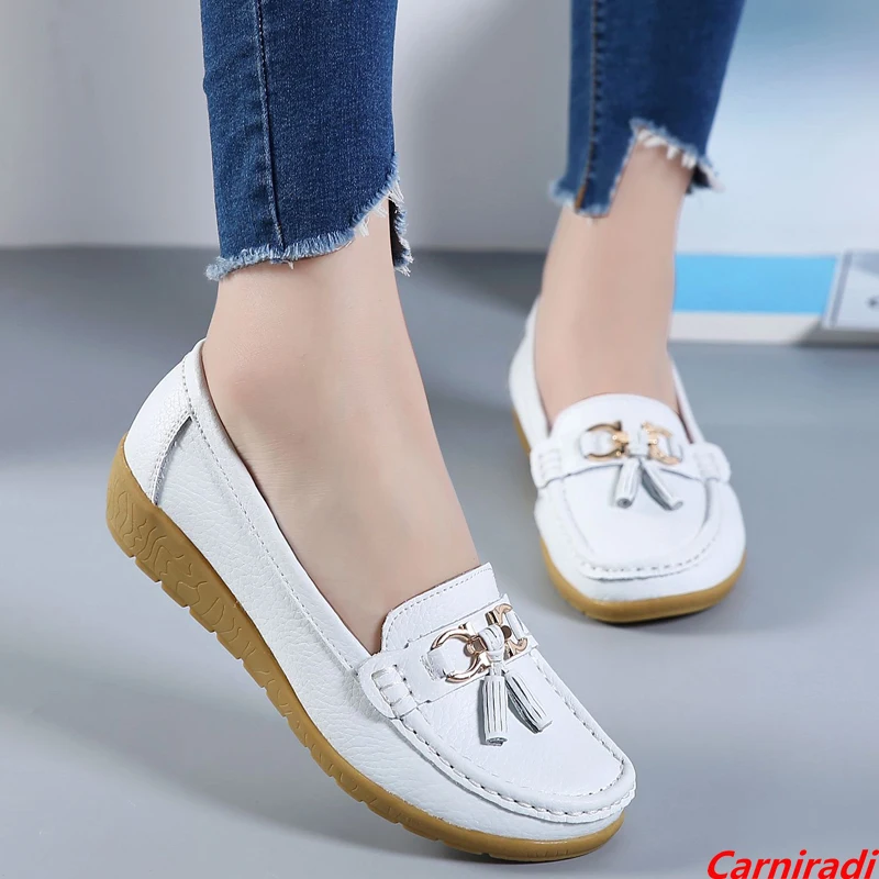Fashion Genuine Leather Slip-on Casual Shoes Women Lightweight Nurse Bean Soft Moccasins Ladies Waterproof Non-slip Walking Shoe
Fashion Genuine Leather Slip-on Casual Shoes Women Lightweight Nurse Bean Soft Moccasins Ladies Waterproof Non-slip Walking Shoe