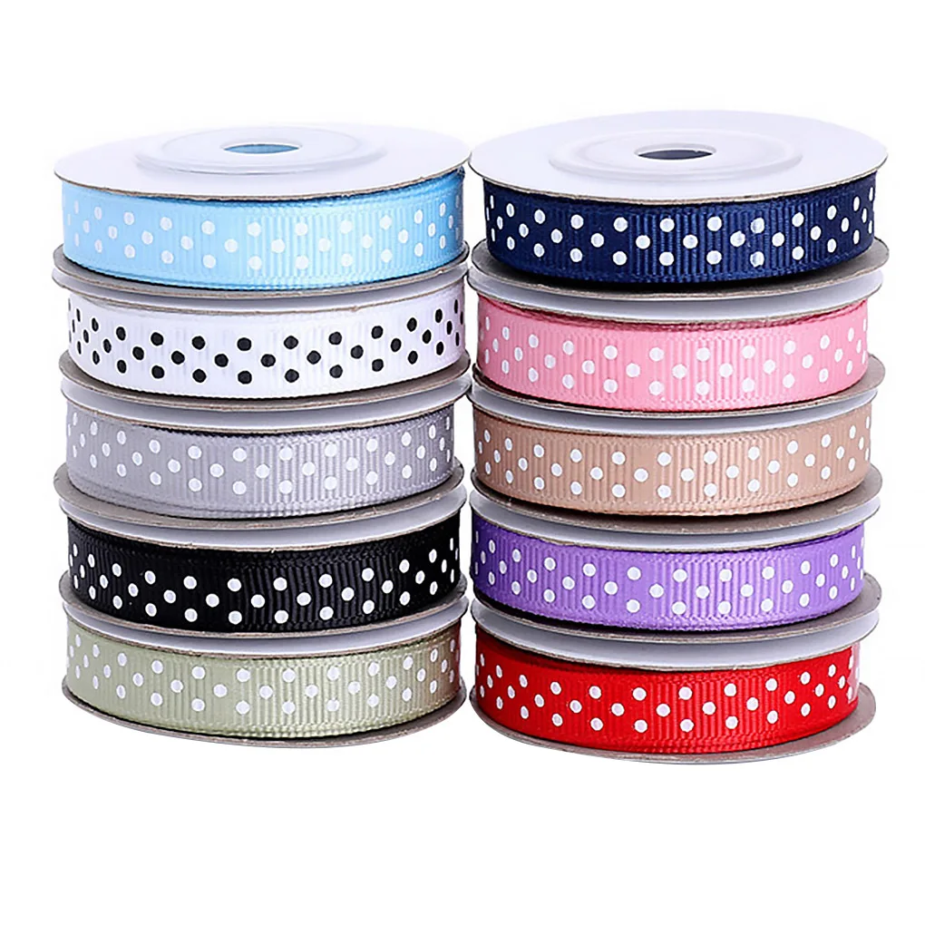 10pcs Color Random Printed Ribbon Packing Gift Wrapping Hairband DIY Handicraft Making Dots Ribbon
10pcs Color Random Printed Ribbon Packing Gift Wrapping Hairband DIY Handicraft Making Dots Ribbon