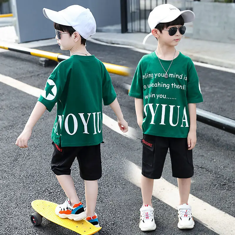 Summer Boys Clothes Sets Baby Toddler Outfits T-shirt + Pants 2 Piece Kids Sport Suit Children Clothing 3 4 5 6 7 8 9 10 Years
Summer Boys Clothes Sets Baby Toddler Outfits T-shirt + Pants 2 Piece Kids Sport Suit Children Clothing 3 4 5 6 7 8 9 10 Years